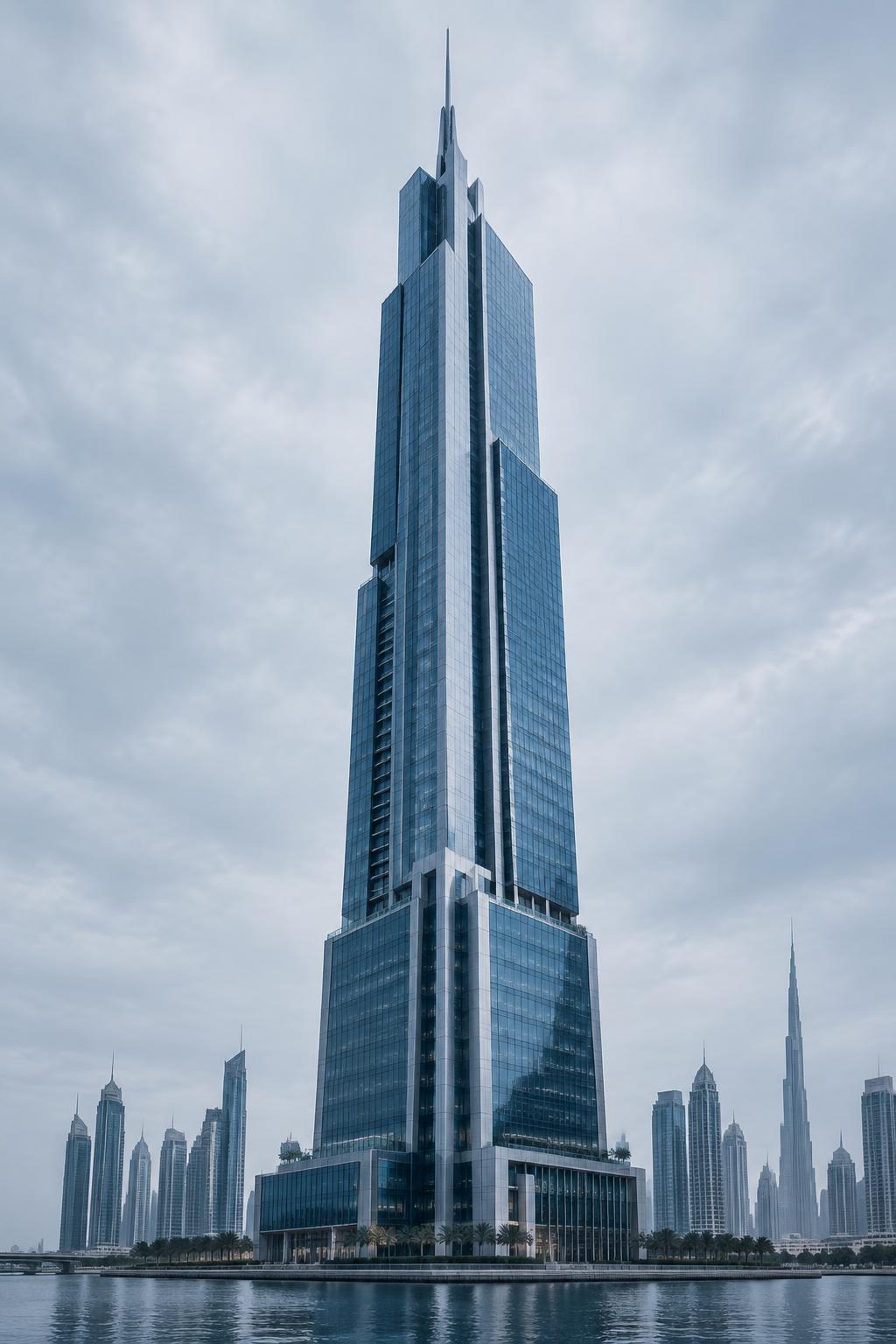 Modern Dubai-inspired tower architecture